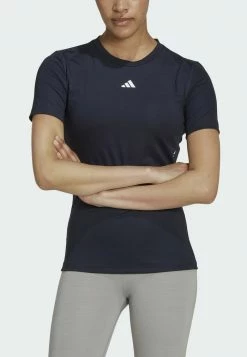 Adidas Performance TECHFIT - Print T-shirt - Blue