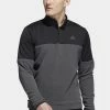Adidas Performance DWR COLORBLOCK - Fleece Jumper - Black Grey Six -adidas Performance Shop 00f1e4c348b74d1dbc15e63751ebf169