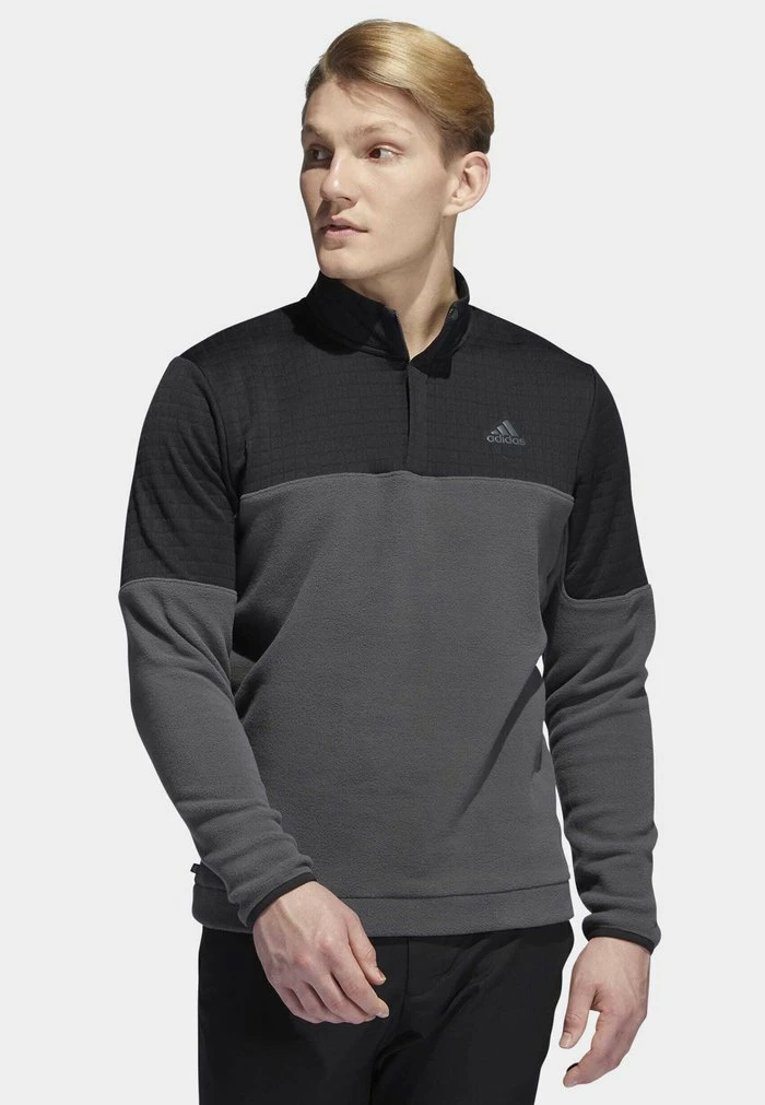 Adidas Performance DWR COLORBLOCK - Fleece Jumper - Black Grey Six 3 Adidas Performance DWR COLORBLOCK - Fleece Jumper - Black Grey Six