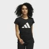 Adidas Performance 3-STRIPES TRAINING TEE - Print T-shirt - Black