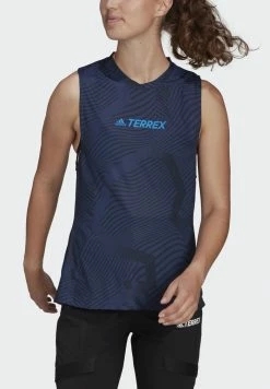 Adidas Performance TERREX AGRAVIC - Sports T-shirt - Blue -adidas Performance Shop 020d53f763e74867b1faddc217d2a4bc