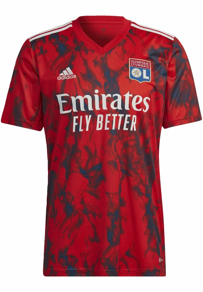 Adidas Performance OLYMPIQUE LYONNAIS AWAY - Print T-shirt - Red 9 Adidas Performance OLYMPIQUE LYONNAIS AWAY - Print T-shirt - Red - Image 7