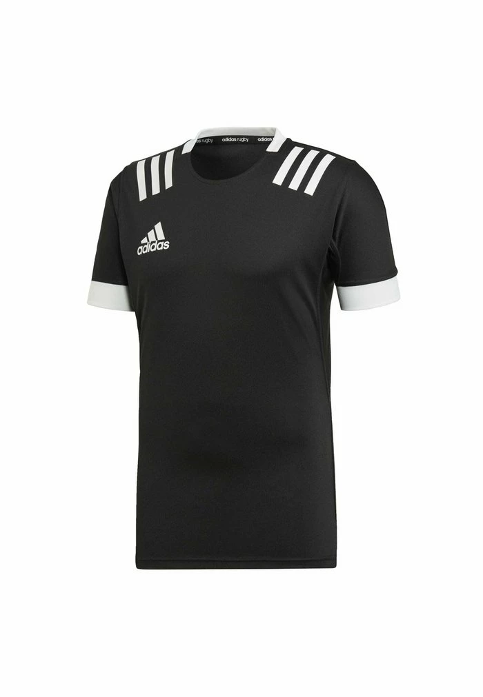 Adidas Performance STRIPES - Print T-shirt - Black 3 Adidas Performance STRIPES - Print T-shirt - Black