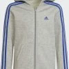 Adidas Performance Zip-up Sweatshirt - Medium Grey Heather/team Royal Blue -adidas Performance Shop 03a30fa70cf9474289b389ad9b27e2d7