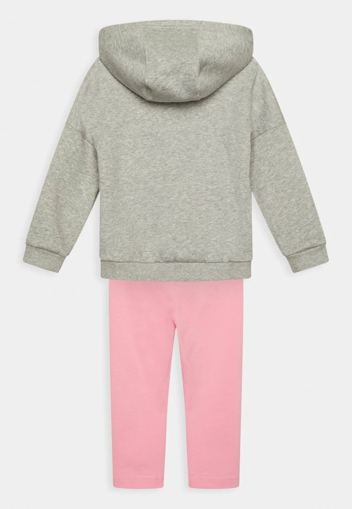 Adidas Performance HOOD SET - Tracksuit - Medium Grey Heather Bliss Pink 4 Adidas Performance HOOD SET - Tracksuit - Medium Grey Heather Bliss Pink - Image 2