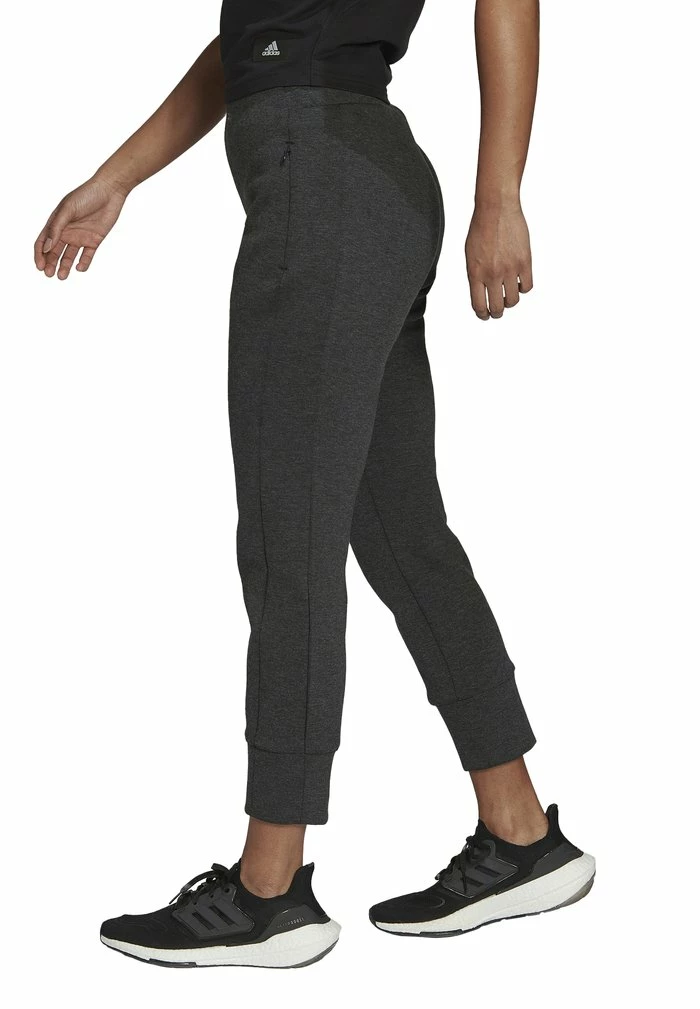 Adidas Performance MISSION VICTORY SLIM-FIT HIGH-WAIST - Tracksuit Bottoms - Black Melange 5 Adidas Performance MISSION VICTORY SLIM-FIT HIGH-WAIST - Tracksuit Bottoms - Black Melange - Image 3