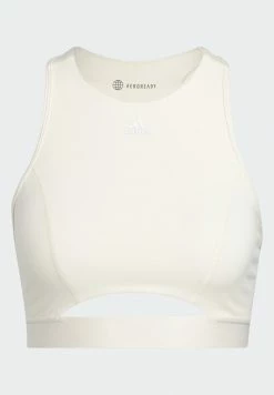 Adidas Performance Medium Support Sports Bra - White -adidas Performance Shop 04167b01bbd74ec39373adc32b5fc826