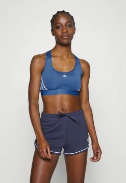 Adidas Performance Medium Support Sports Bra - Altered Blue/white