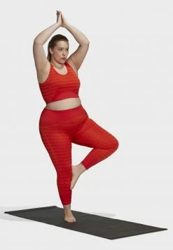 Adidas Performance MMK AKNIT B IN - Medium Support Sports Bra - Orange -adidas Performance Shop 04922367115047999c26c1c82097c098
