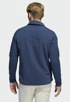 Adidas Performance CHORE - Fleece Jacket - Blue -adidas Performance Shop 04b08c4a53884fc3811d8cc15a823711