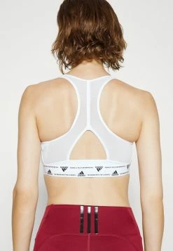 Adidas Performance Medium Support Sports Bra - White/black -adidas Performance Shop 04b350bb1339403b953a143b3c9a4008