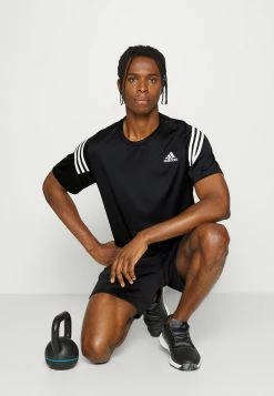 Adidas Performance TEE - Print T-shirt - Black/white -adidas Performance Shop 04ce23e7234648edb83eb116efe90616