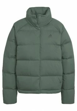 Adidas Performance HELIONIC - Down Jacket - Green -adidas Performance Shop 051a9e8ffb3542afad1f9690f2c4f085