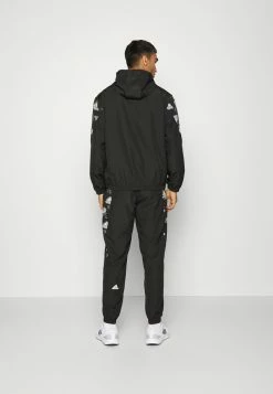 Adidas Performance MTS WOV AOP - Tracksuit - Black -adidas Performance Shop 059e809f312640a1a71ef0129fd8f9bd