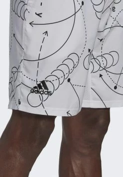 Adidas Performance CLUB GRAPHIC TENNIS - Sports Shorts - White -adidas Performance Shop 05e82523654f42178bfc8a6819bafd3f