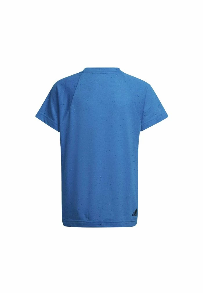 Adidas Performance BAR TEE - Print T-shirt - Blue 4 Adidas Performance BAR TEE - Print T-shirt - Blue - Image 2