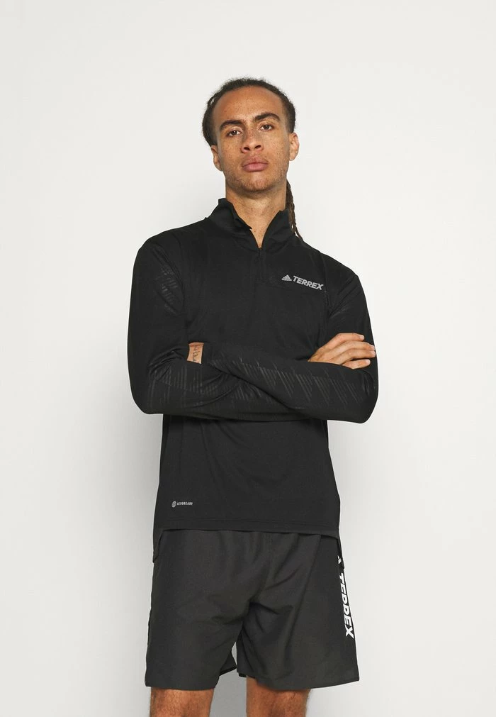 Adidas Performance MT HALF ZI LS - Long Sleeved Top - Black 6 Adidas Performance MT HALF ZI LS - Long Sleeved Top - Black - Image 4