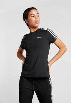 Adidas Performance 3S TEE - Print T-shirt - Black