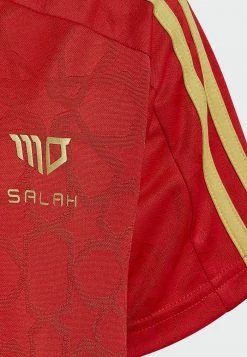 Adidas Performance MOTION SALAH STRIPES - Print T-shirt - Red -adidas Performance Shop 07ab3094a2874d9b87fb6050e61fec64