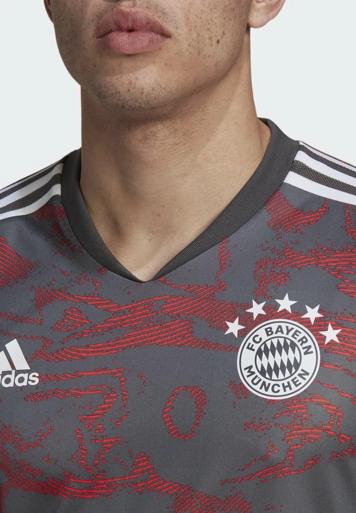 Adidas Performance FC BAYERN MÜNCHEN EU TRAININGS JERSEY - Sports T-shirt - Red/grey Six 5 Adidas Performance FC BAYERN MÜNCHEN EU TRAININGS JERSEY - Sports T-shirt - Red/grey Six - Image 3