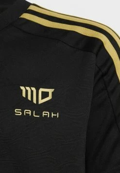 Adidas Performance MOTION SALAH STRIPES - Print T-shirt - Black -adidas Performance Shop 07fef89b9f3a45ad9c1f592d674ff8b3