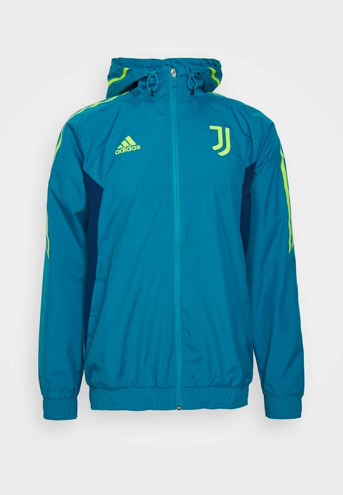 Adidas Performance JUVENTUS TURIN ALLWEATHER JACKET - Club Wear - Turquoise 8 Adidas Performance JUVENTUS TURIN ALLWEATHER JACKET - Club Wear - Turquoise - Image 6