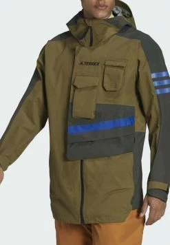 Adidas Performance XPLORIC RAIN HIKING TECHNICAL RAIN - Waterproof Jacket - Green -adidas Performance Shop 086aa08dfe244e1a86e019a78d98069a