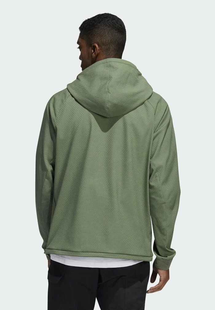 Adidas Performance CROSS ANORAK - Long Sleeved Top - Green 4 Adidas Performance CROSS ANORAK - Long Sleeved Top - Green - Image 2