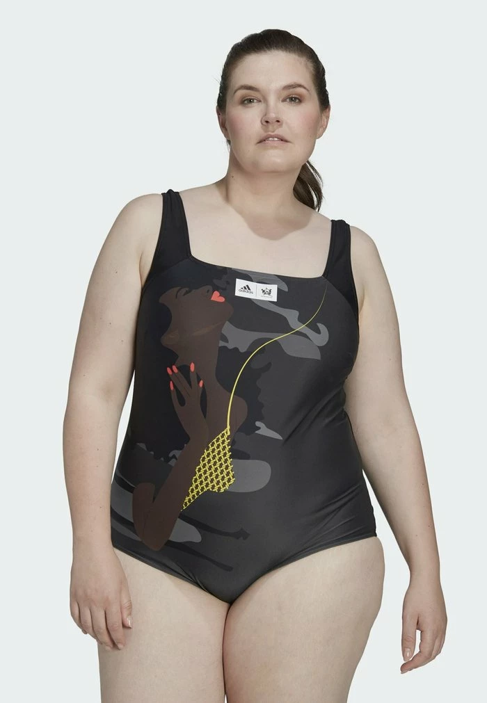 Adidas Performance THEBE MAGUGU - Swimsuit - Grey 7 Adidas Performance THEBE MAGUGU - Swimsuit - Grey - Image 5