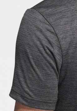 Adidas Performance TEXTURED - Polo Shirt - Black /grey Five -adidas Performance Shop 09438561bd504380861e25abb29c8417