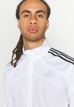 Adidas Performance MARATHON - Running Jacket - White/black -adidas Performance Shop 09619a0539a84dcf9baf74e64c15204d