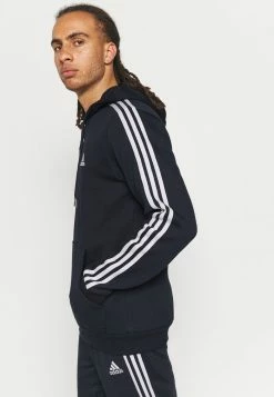 Adidas Performance 3 STRIPES ESSENTIALS - Hoodie - Legend Ink/white -adidas Performance Shop 09c1643c4c174882a782dfec6cf144f2