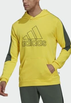 Adidas Performance BADGE OF SPORT - Sweatshirt - Yellow -adidas Performance Shop 0a05b7e0d945423c9ef6d5b52f7eb118