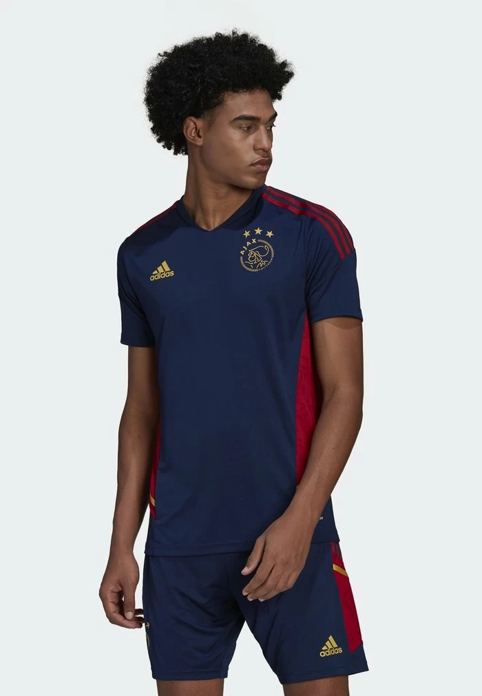 Adidas Performance AJAX AMSTERDAM - Sports T-shirt - Team Navy Blue 4 Adidas Performance AJAX AMSTERDAM - Sports T-shirt - Team Navy Blue - Image 2
