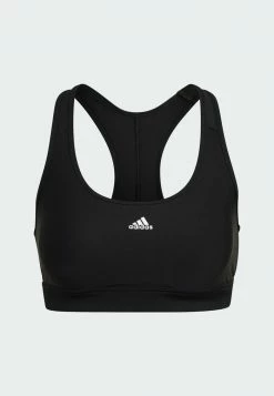 Adidas Performance POSITIVISEA HERO - Medium Support Sports Bra - Black -adidas Performance Shop 0b99e9b849914ba185ab5096da7fb194