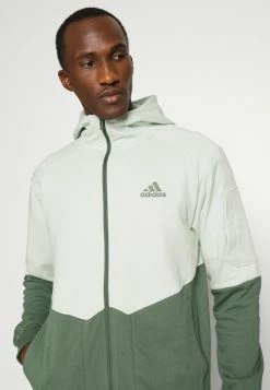 Adidas Performance Zip-up Sweatshirt - Green -adidas Performance Shop 0bcac63ac19548f2a1be4417af39eaea