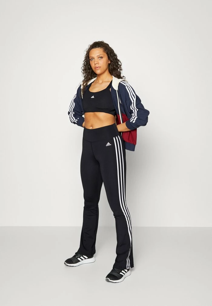 Adidas Performance FLARED - Tracksuit Bottoms - Black 4 Adidas Performance FLARED - Tracksuit Bottoms - Black - Image 2