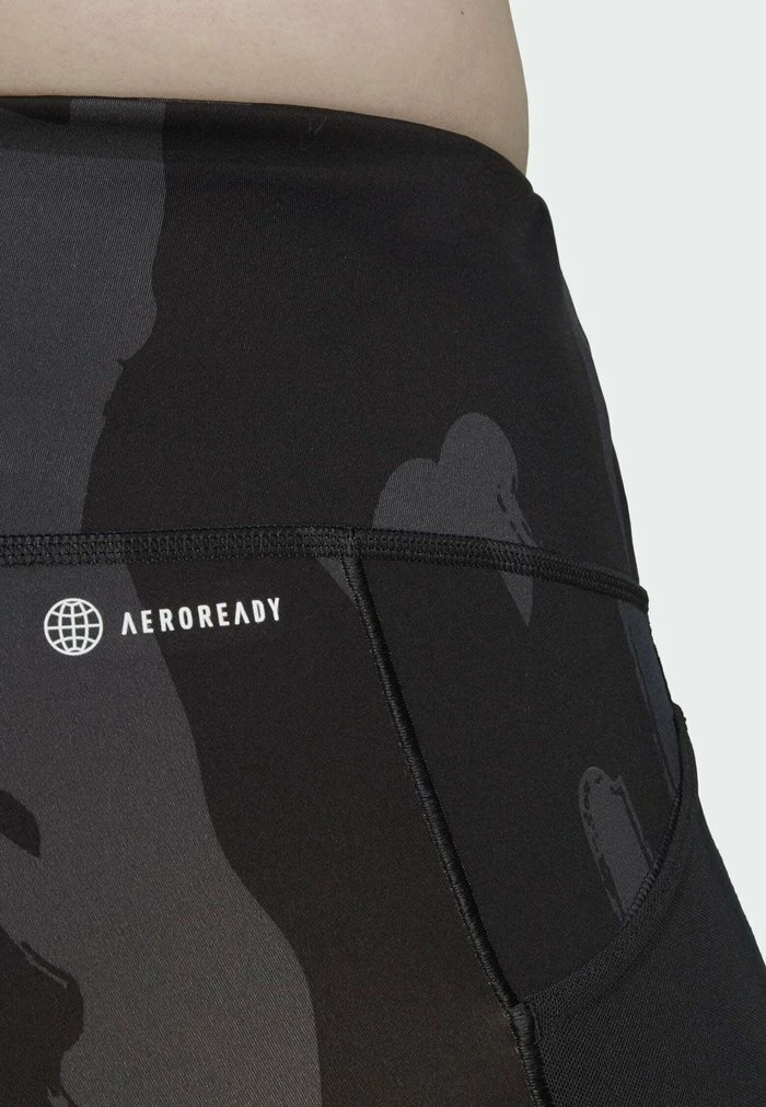 Adidas Performance NEW YORK CITY INDOOR TENNIS THEBE MAGUGU - Leggings - Black 9 Adidas Performance NEW YORK CITY INDOOR TENNIS THEBE MAGUGU - Leggings - Black - Image 7