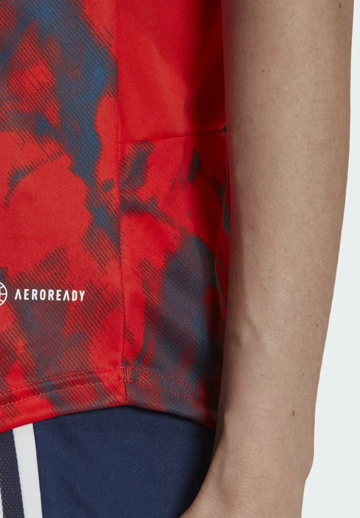 Adidas Performance OLYMPIQUE LYONNAIS 22/23 AWAY - Football Shirt - Red 6 Adidas Performance OLYMPIQUE LYONNAIS 22/23 AWAY - Football Shirt - Red - Image 4