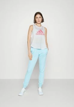 Adidas Performance BLUVQ3 TRAINING - Top - White/bliss Pink -adidas Performance Shop 0e6fd9c0319d4bf7aaca444fb5ccb544
