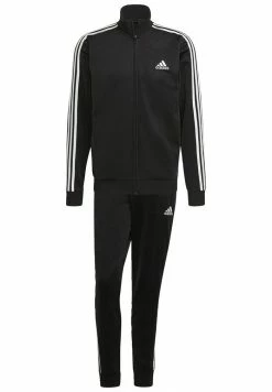 Adidas Performance ESSENTIALS 3-STRIPES - Tracksuit - Top:black/white Bottom:black/white -adidas Performance Shop 10be6602f2864052aeec69218884dc79