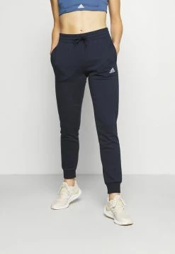 Adidas Performance ESSENTIALS FRENCH TERRY LOGO - Tracksuit Bottoms - Legend Ink/white