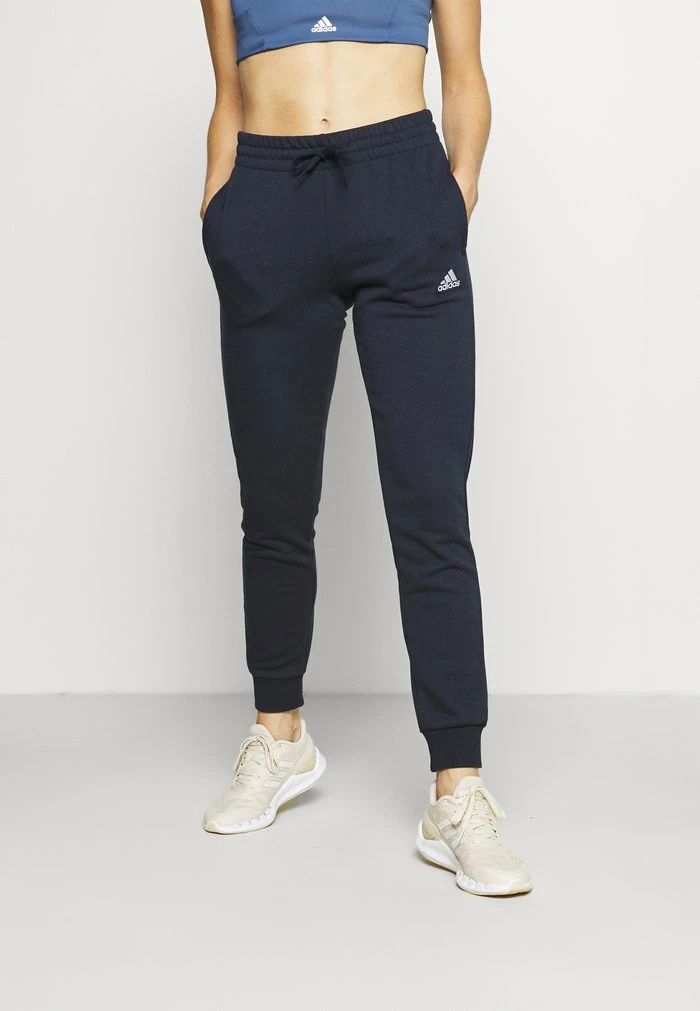 Adidas Performance ESSENTIALS FRENCH TERRY LOGO - Tracksuit Bottoms - Legend Ink/white 3 Adidas Performance ESSENTIALS FRENCH TERRY LOGO - Tracksuit Bottoms - Legend Ink/white