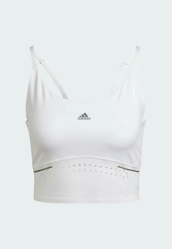Adidas Performance HIGH INTENSITY - Light Support Sports Bra - White 11 Adidas Performance HIGH INTENSITY - Light Support Sports Bra - White - Image 9