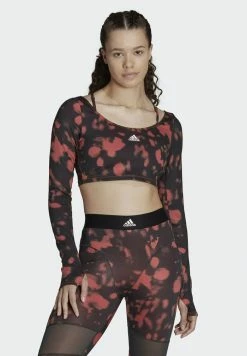 Adidas Performance HYPERGLAM CUT - Long Sleeved Top - Red White