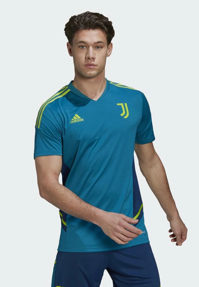 Adidas Performance JUVENTUS TURIN TRAININGS - Sports T-shirt - Active Teal 3 Adidas Performance JUVENTUS TURIN TRAININGS - Sports T-shirt - Active Teal