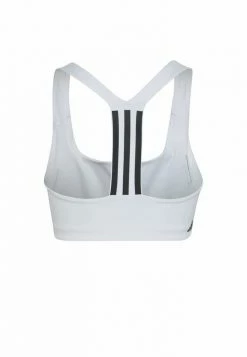Adidas Performance POWERIMPACT - Medium Support Sports Bra - White -adidas Performance Shop 1468b075f398420481776ed67420bfac