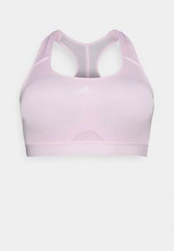 Adidas Performance ADIDAS POWERREACT MEDIUM-SUPPORT PLUS SIZE - Medium Support Sports Bra - Clear Pink
