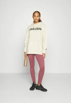 Adidas Performance LINEAR ESSENTIALS HOODIE RELAXED - Hoodie - Ecru Tint/black -adidas Performance Shop 156671e0d481461c8a567dde98472a9c