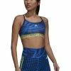 Adidas Performance FARM BRA - Light Support Sports Bra - Mystery Blue/hi Res Yellow -adidas Performance Shop 15d922ac580a4684810c4c47eec73482